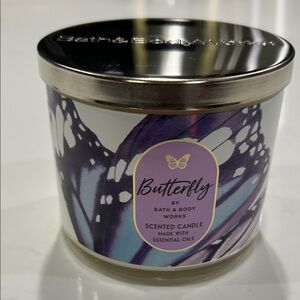 Bath and Body Work Butterfly 3 wick scented candle